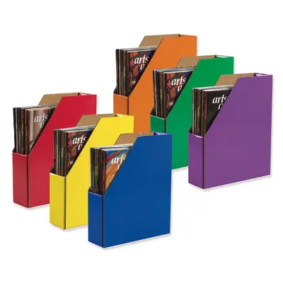 Classroom Keepers  Magazine Holders, 6 Assorted Colors,  12-3/8