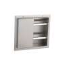 Bobrick, Partition-Mounted Dual-Sided, Standard Bath Tissue Dispenser, Stainless Steel
