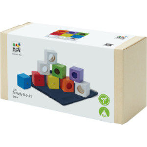 Wooden Activity Blocks - 9 Pieces