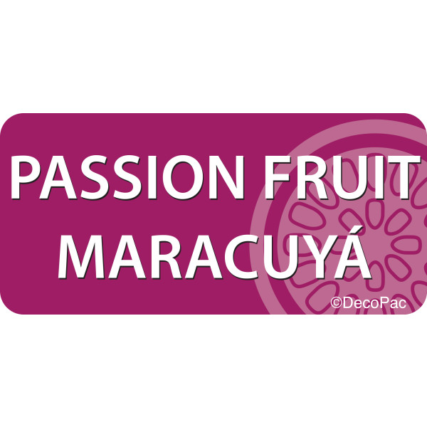 Passion Fruit/Maracuyá Promotional Label