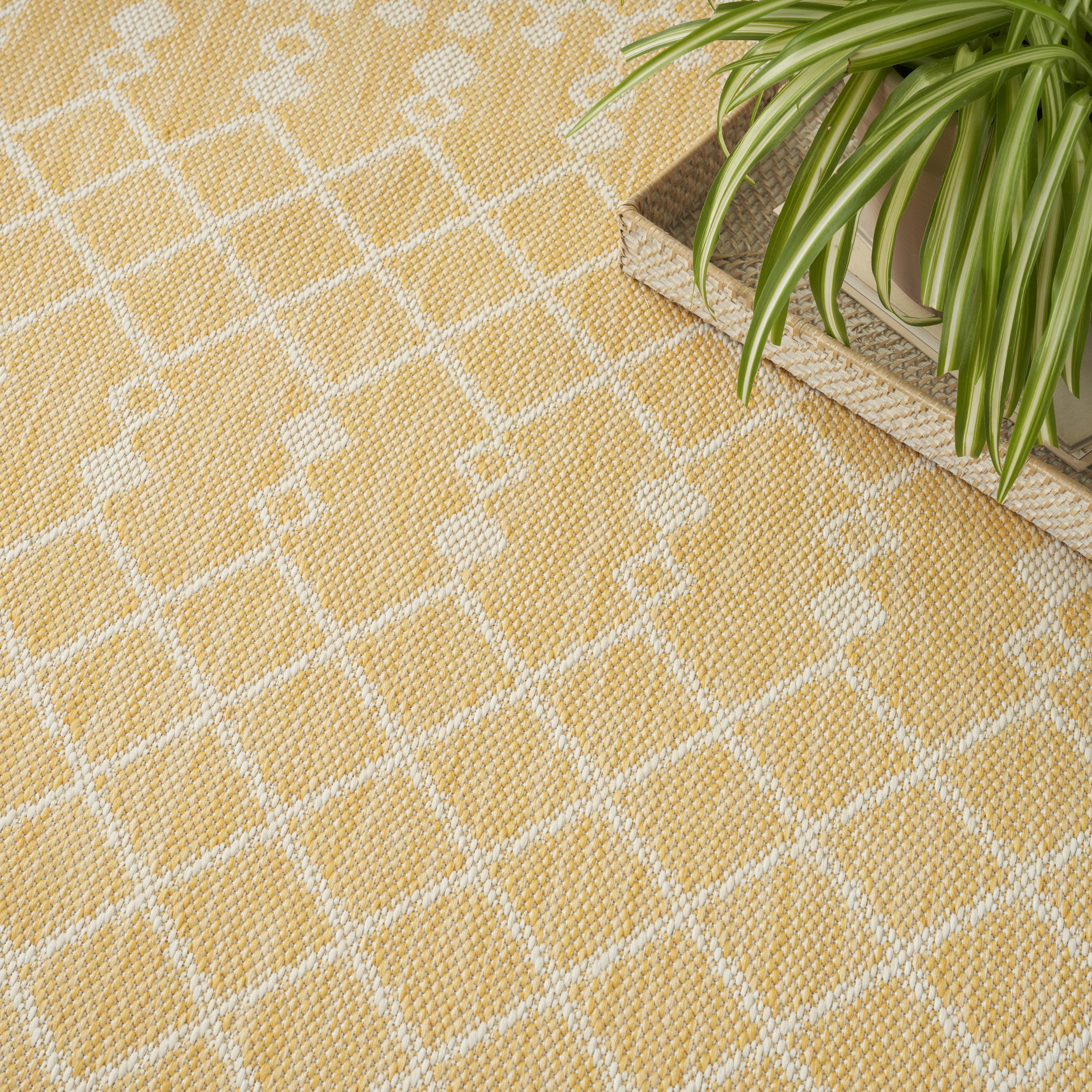 Nourison Positano 8' x 10' Yellow Modern Rug