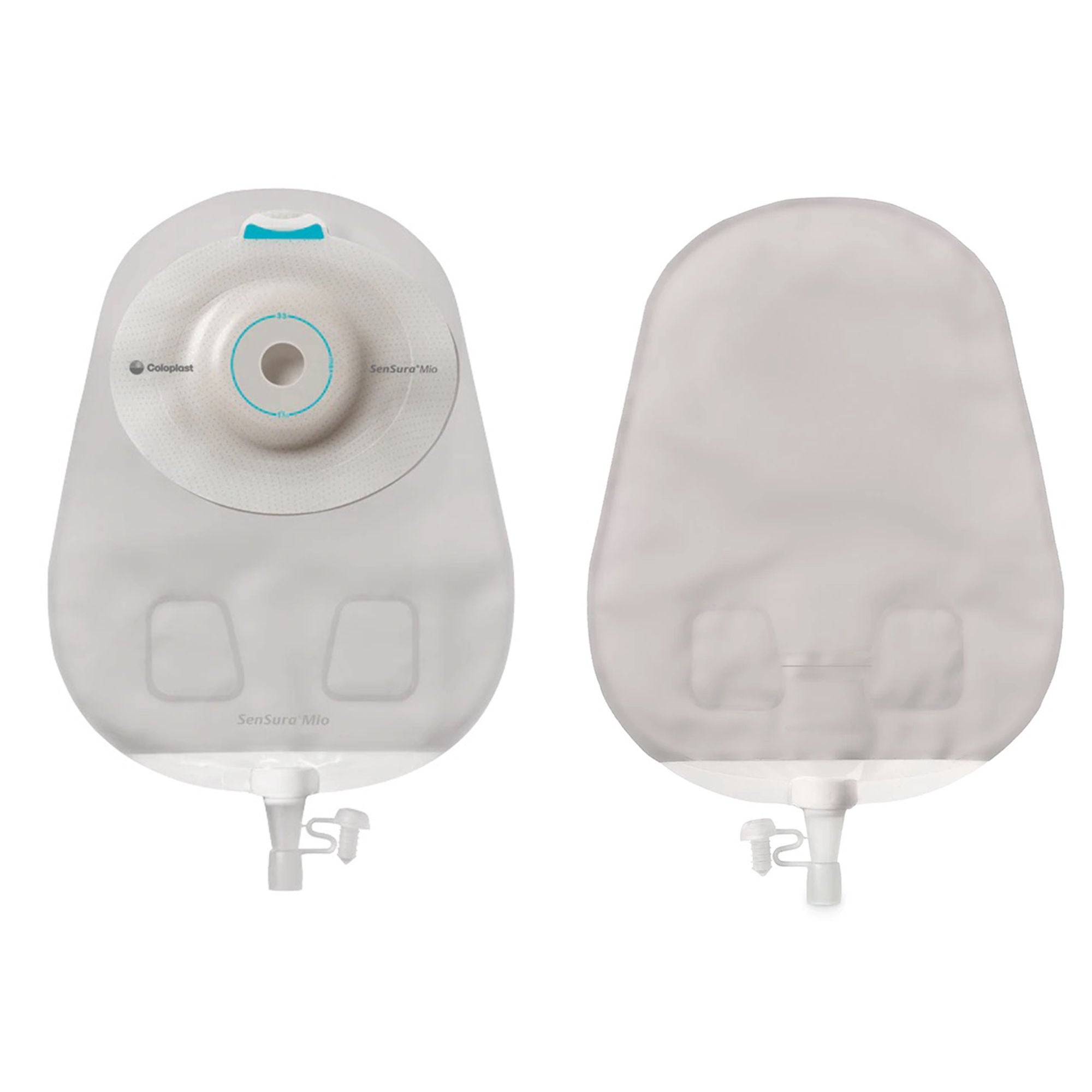 SenSura® Mio Convex Deep 1-Piece Transparent Urostomy Pouch, 10 – 43 mm Stomas
