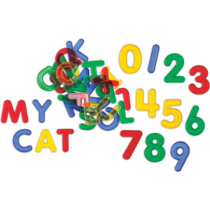 Transparent Letters and Numbers - Mini Jar - Set of 36