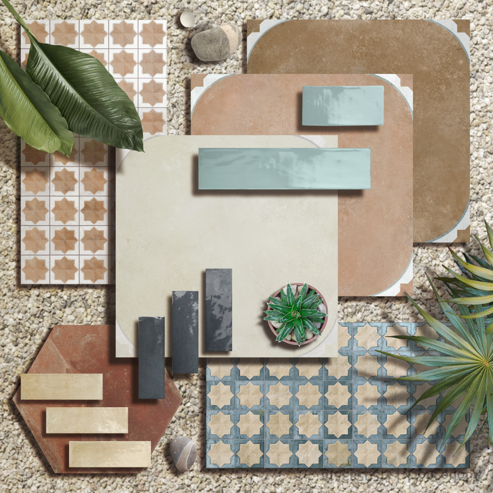 Tetuan Astre Arena Aqua 12-1/8 in. x 21-7/8 in. Porcelain Wall Tile