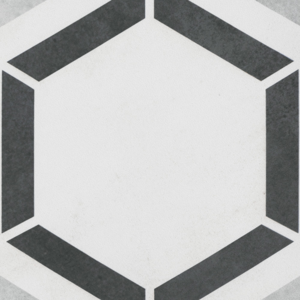 Coco Hex Geo Classic 7 in. x 8 in. Porcelain Floor and Wall Tile