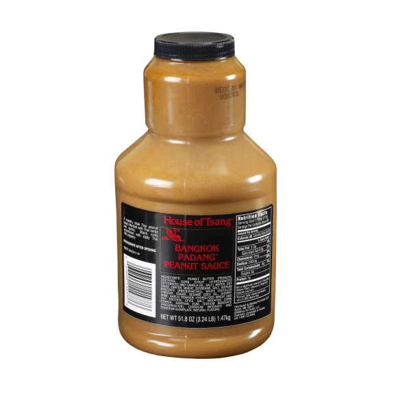 HOUSE OF TSANG(r) Sauce, Bangkok Peanut, 4/51.8 oz . C1CB - Front Center Inner Pack (Hi Res)