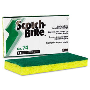 3M, Scotch-Brite, Medium Duty Scrub Sponge, Rectangle, 3.6"x6.1", Green
