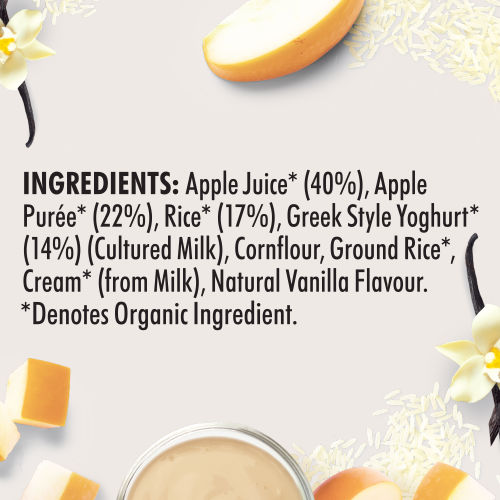  Wattie's® Organic Creamy Vanilla Apple Rice Pudding 120g 6+ months 