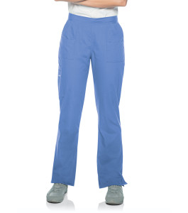 Landau Essentials Scrub Pants for Women: 9 Pockets, Modern Tailored Fit, Drawstring / Elastic Waist, Straight Leg 8380-Landau