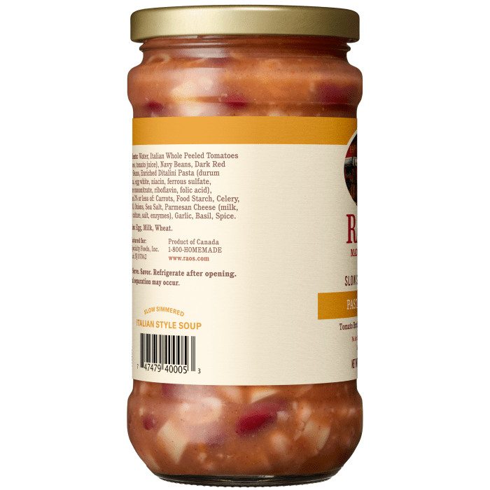 Pasta & Fagioli Soup, 16 oz - Left Image