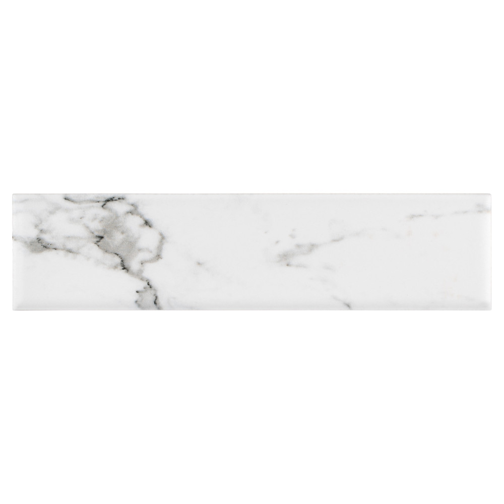 Timeless Calacatta Brick 2-3/8 in. x 9-3/4 in. Porcelain Floor and Wall Tile