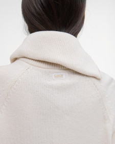 Saskia Funnel-Neck Jumper Off White