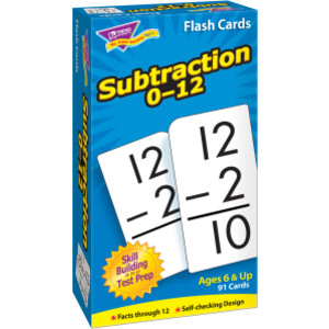 Subtraction 0-12 Skill Drill Flash Cards
