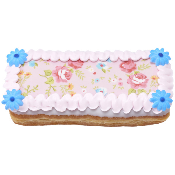 Pink Ditsy Print PhotoCake® Edible Image® Strips