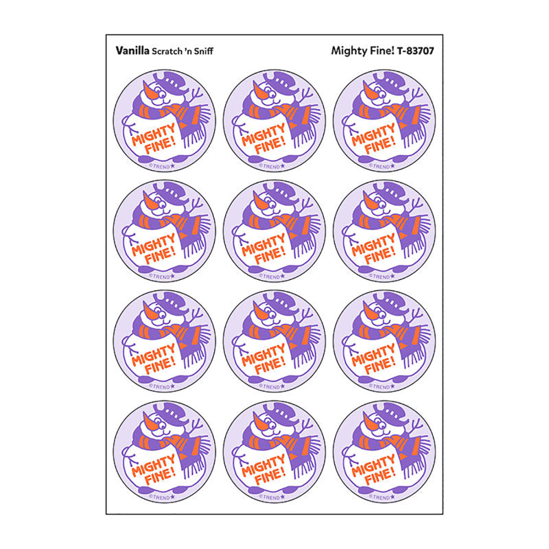 Mighty Fine!/Vanilla Scent Retro Scratch 'n Sniff Stinky Stickers®, 24 ct.