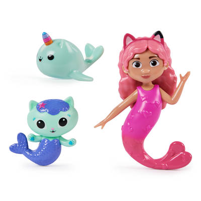 Swimways Gabby's Dollhouse Dive Characters 3-Pack, Swimming Pool Accessories & Kids Pool Toys, Pool Party Supplies & Water Toys for Kids Aged 5 & Up