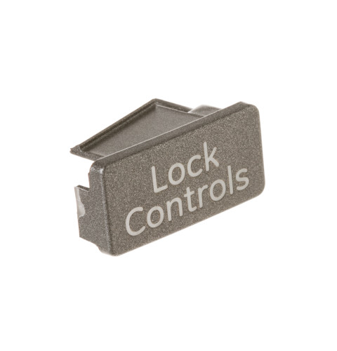 Refrigerator button control lock assembly