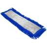 Impact, Layflat, Microfiber Hook & Loop Dust Mop With Fringe, 24"W, Gray/Green