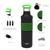 HydraTrak 22 ounce Vacuum Insulated Stainless Steel Tumbler, Black with Green Rings slideshow image 6 HydraTrak 22 ounce Vacuum Insulated Stainless Steel Tumbler, Black with Green Rings slideshow image 6