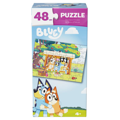 Bluey, 48-Piece Jigsaw Puzzle Toys for Kids Tower Bluey Toys Kids Puzzles Bluey Party Supplies Bluey Puzzles, for Kids Ages 4 and up