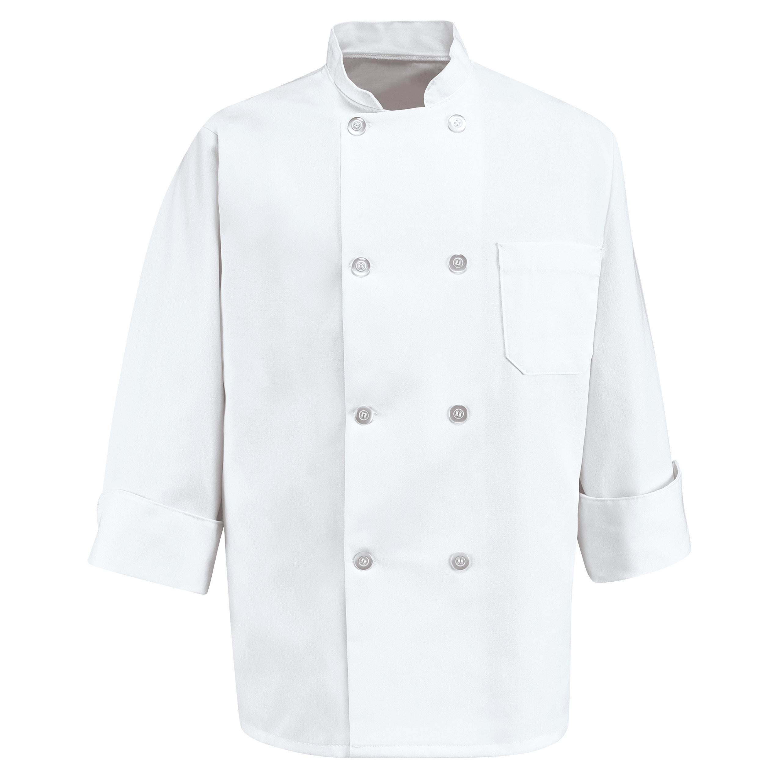 Eight Pearl Button Chef Coat-Red Kap
