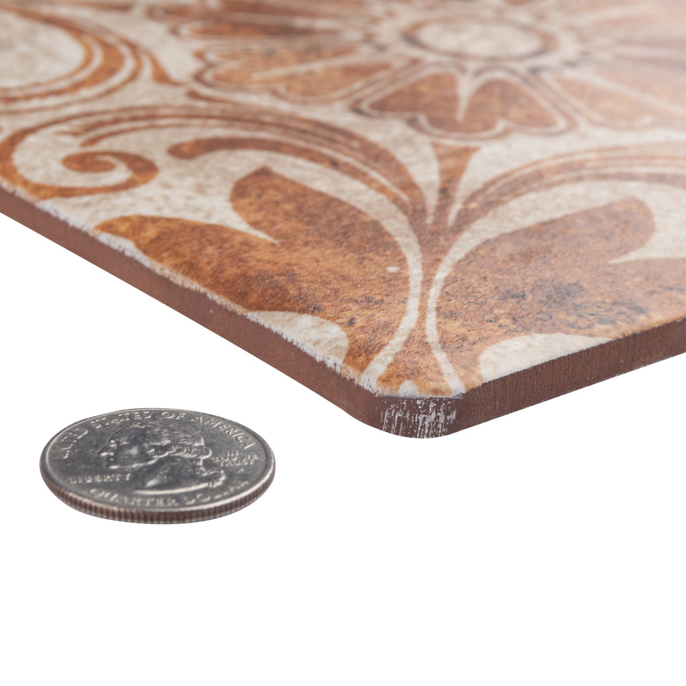 Costa Arena Decor Dahlia 7-3/4 in. x 7-3/4 in. Ceramic Floor and Wall Tile