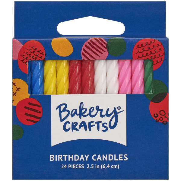 Assorted Colors Smooth & Spiral Candles