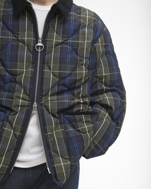 Barbour x ARKET Tartan Quilted Jacket Arket Tartan