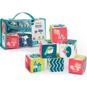 Feel to Learn: Soft Rattle Cubes Set