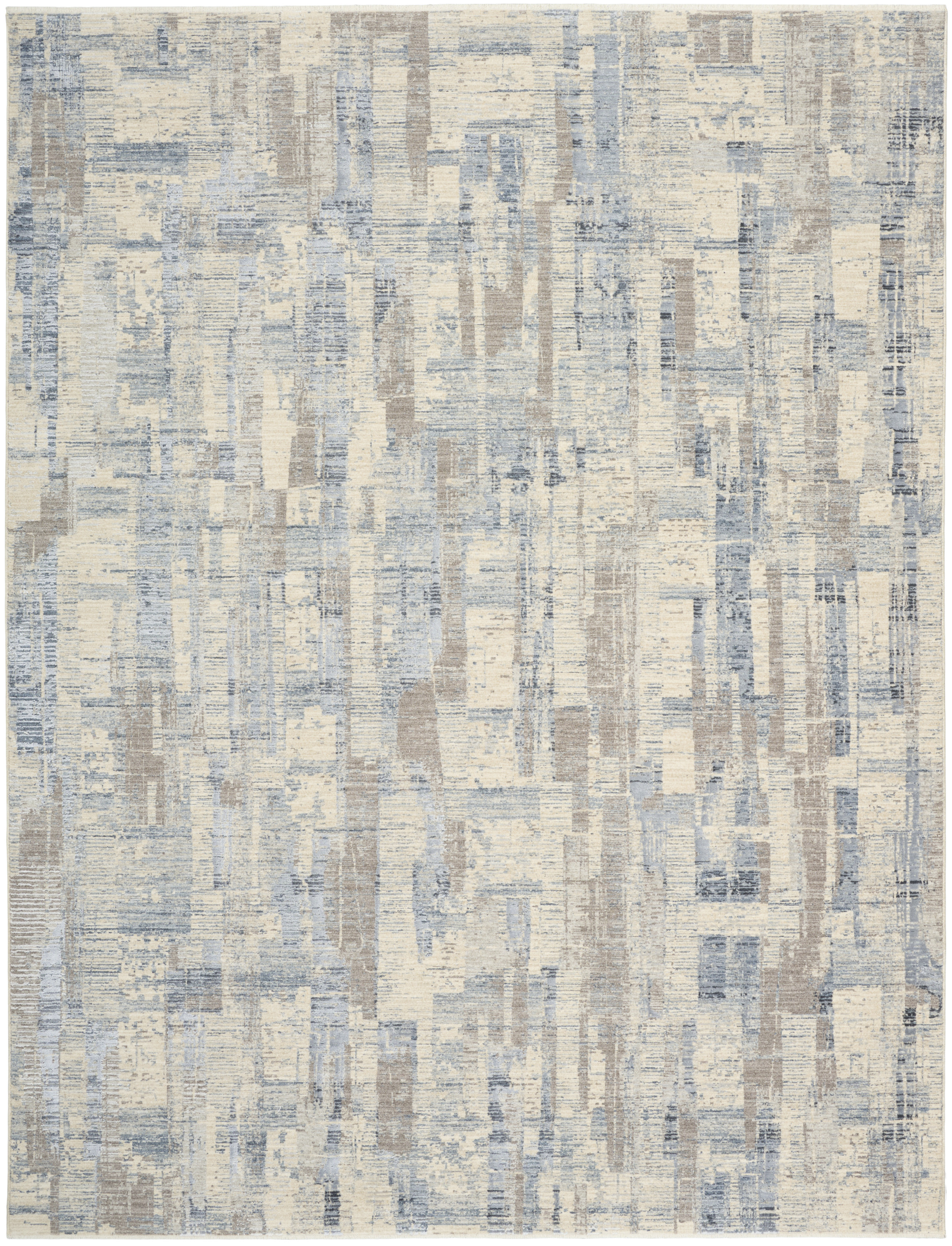 Calvin Klein CK089 Drift 7'10" x 10'2" Blue Beige Modern Indoor Rug