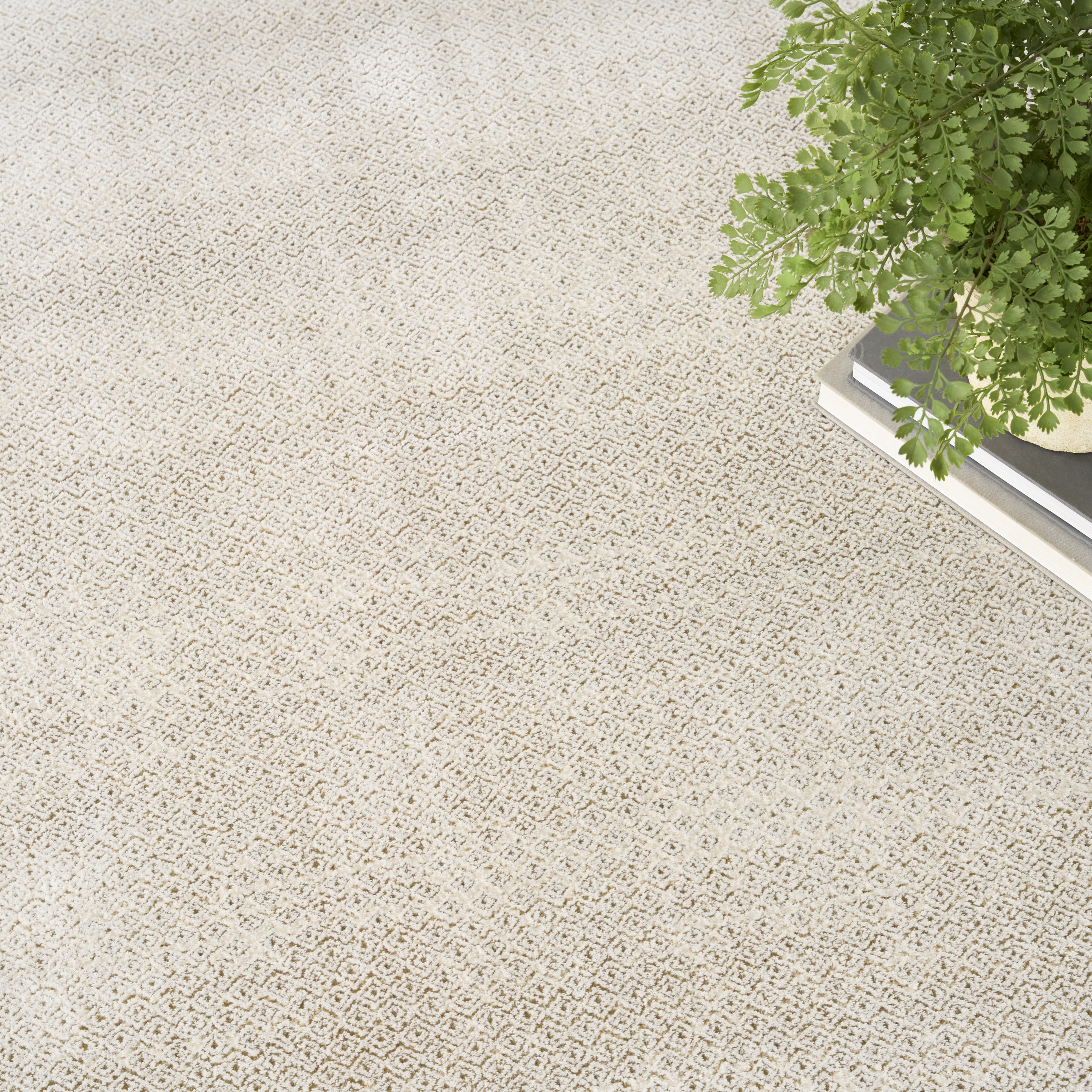 DKNY Grand Street 9' x 12' Ivory Taupe Modern Indoor Rug