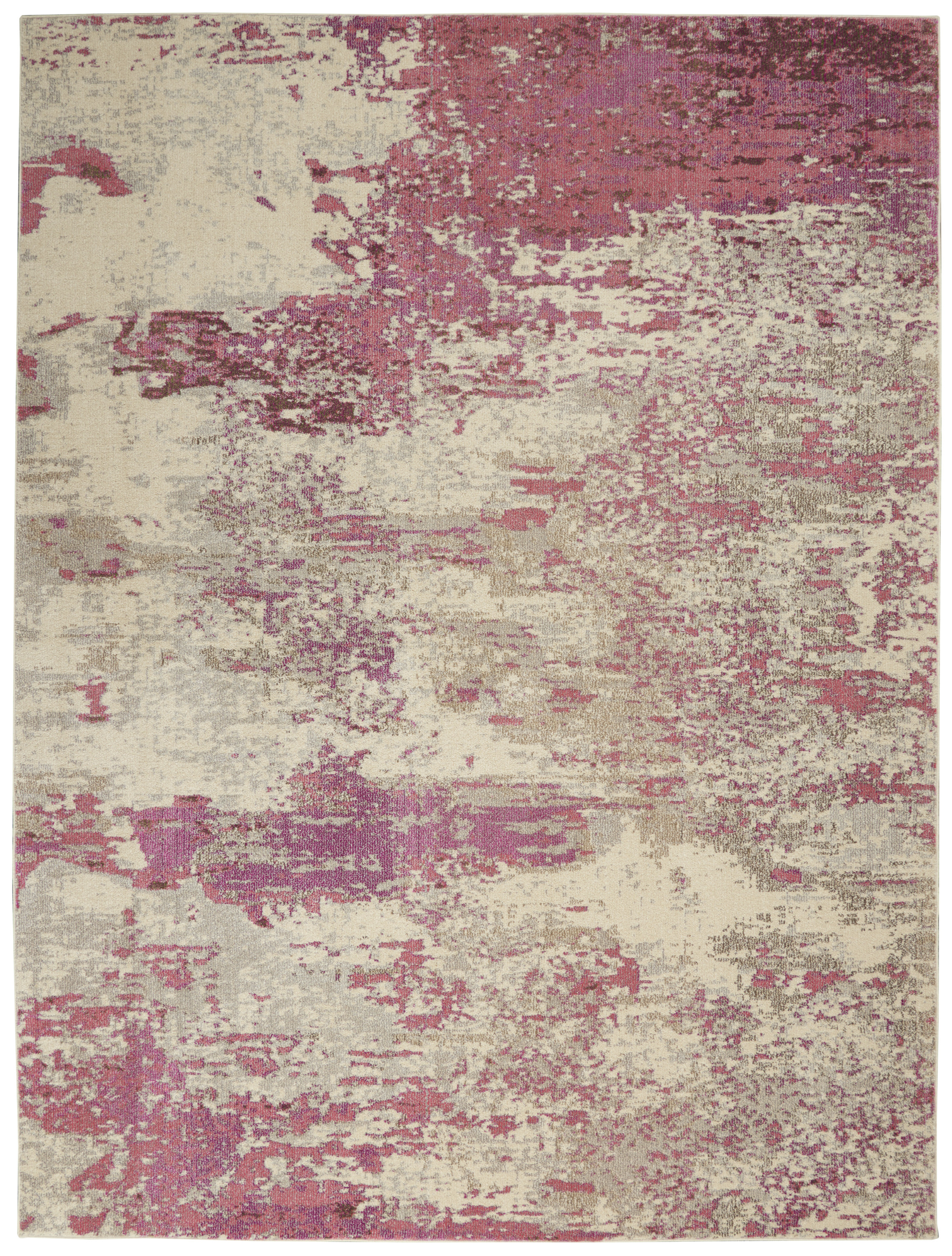 Nourison Celestial 10' x 14' Ivory Pink Modern Indoor Rug