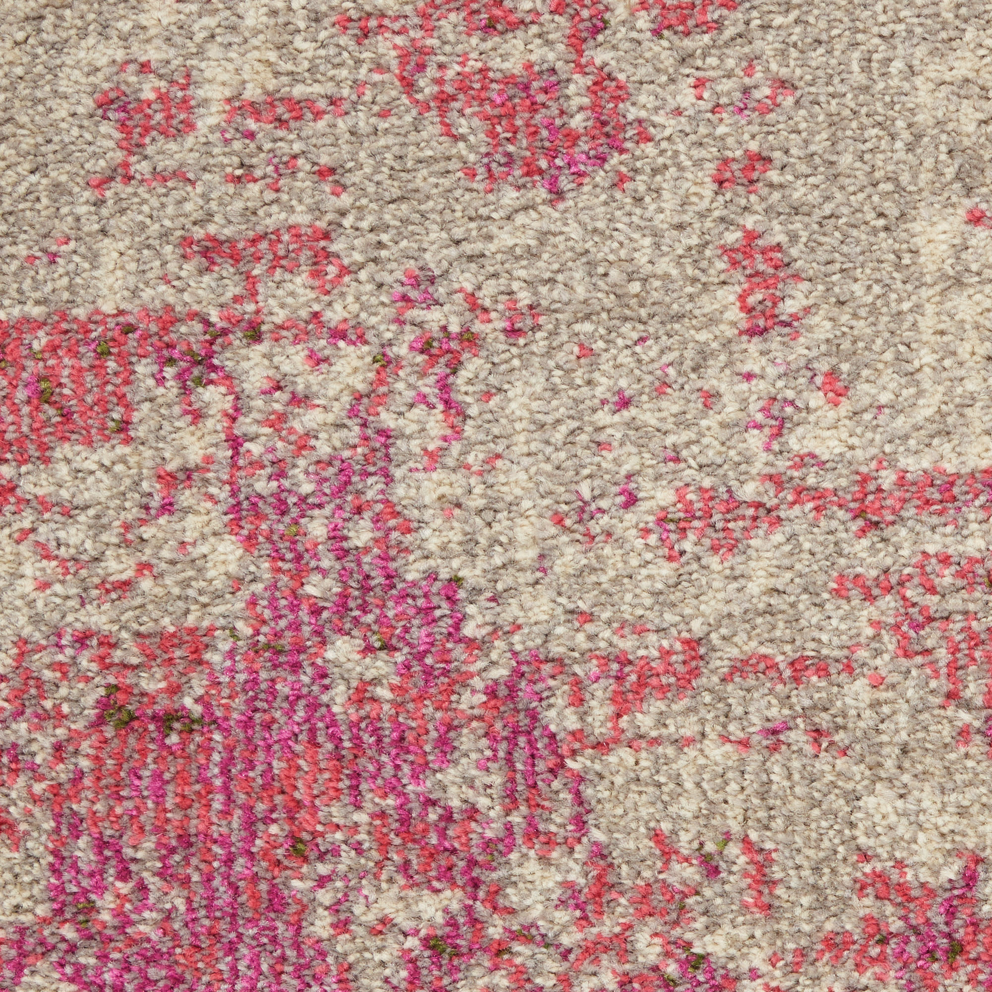 Nourison Celestial 2'2" x 7'6" Ivory Pink Modern Indoor Rug
