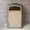 Rubbermaid Commercial, Landmark Series, Landmark Series  Decorative Stone Panels 35 Gal River Rock