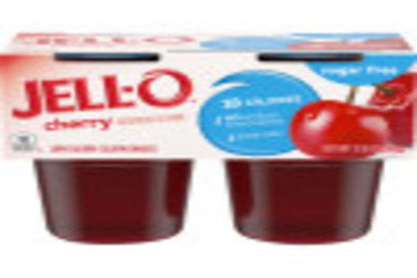 Jell-O Ready To Eat Cherry Sugar Free Gelatin, 12.5 oz Sleeve (4 Cups ...