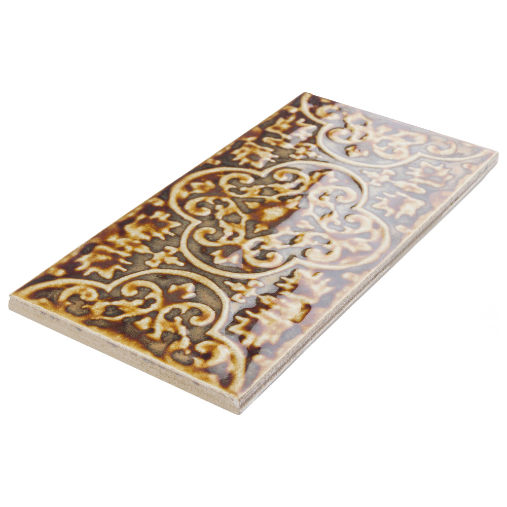 Zurbaran Cobre 4-1/2 in. x 8-7/8 in. Ceramic Wall Tile