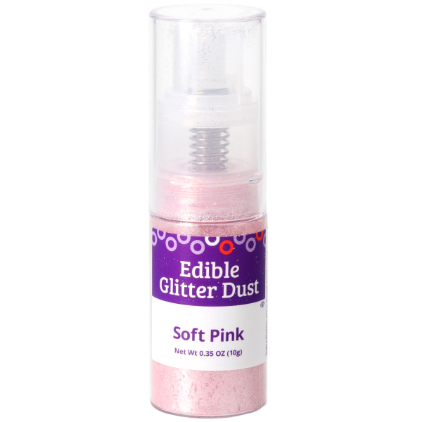 Soft Pink Dust 10g - Red 3 Free Edible Glitter
