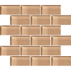 Glass Blox Champagne 2×4 Mosaic