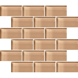 Glass Blox Champagne 2×4 Mosaic