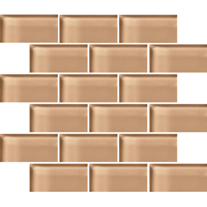 Glass Blox Champagne 2×4 Mosaic