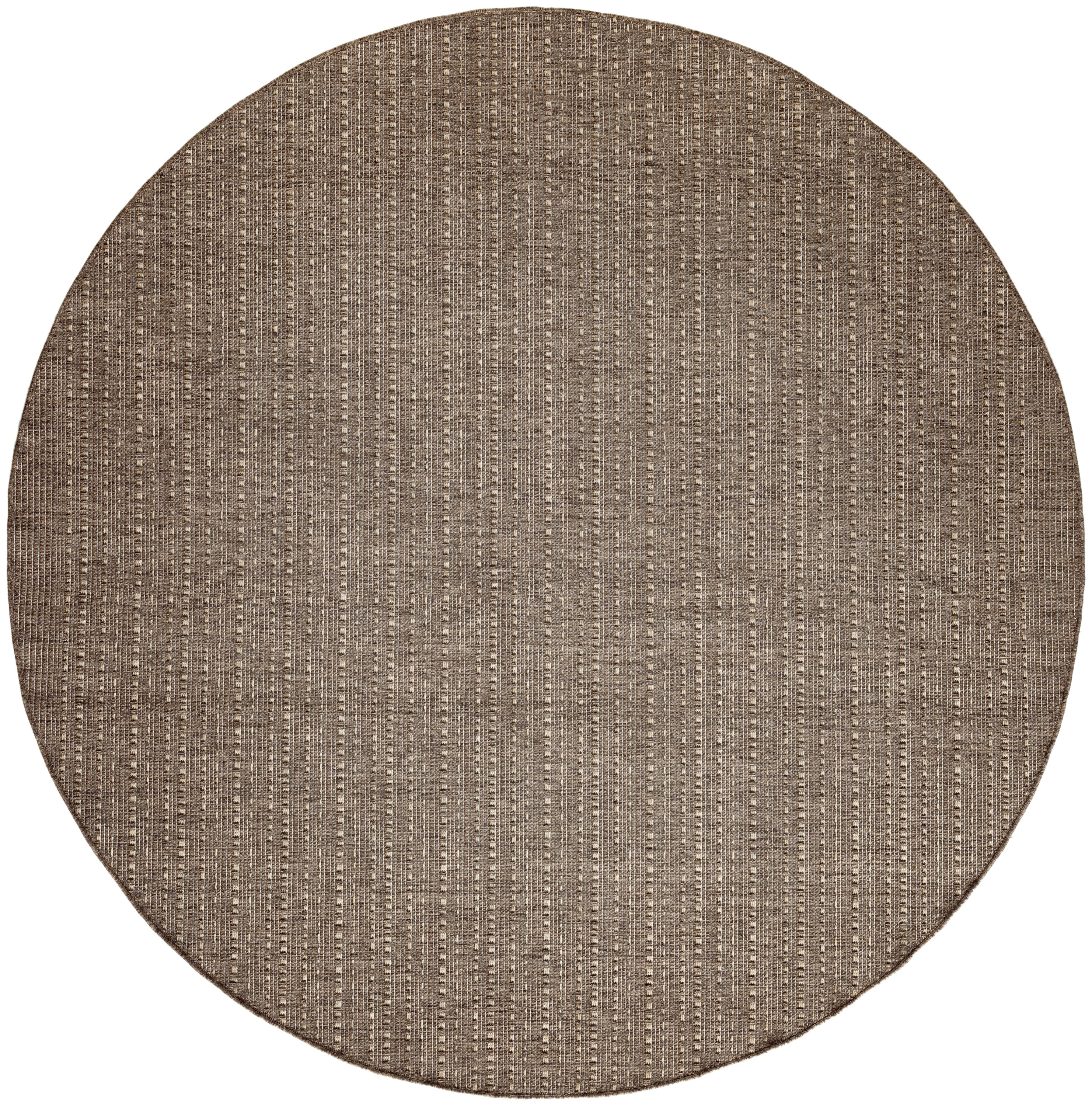 Nourison Tulum 8' x Round Brown Outdoor Rug