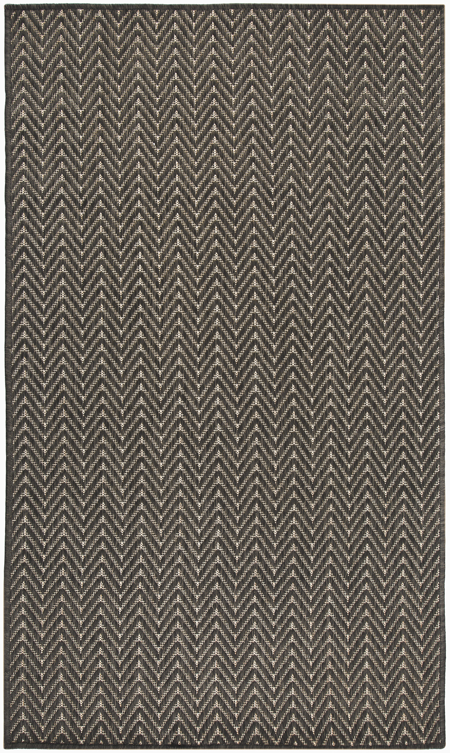 Nourison Horizon Indoor/Outdoor 3' x 5' Charcoal Modern Rug