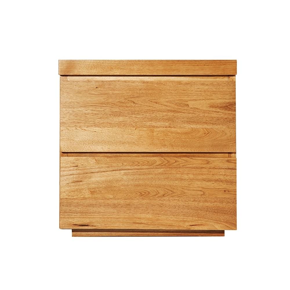 Product image of the  Grandeur Bedside Table (2 Drawer), Warm Oak from Forty Winks