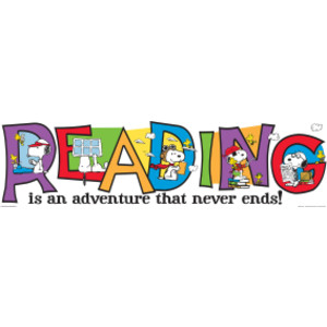 Peanuts® Reading is an Adventure Banner