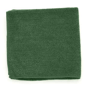 Hospeco, MicroWorks®, 16"x16", Microfiber, Green Cloth