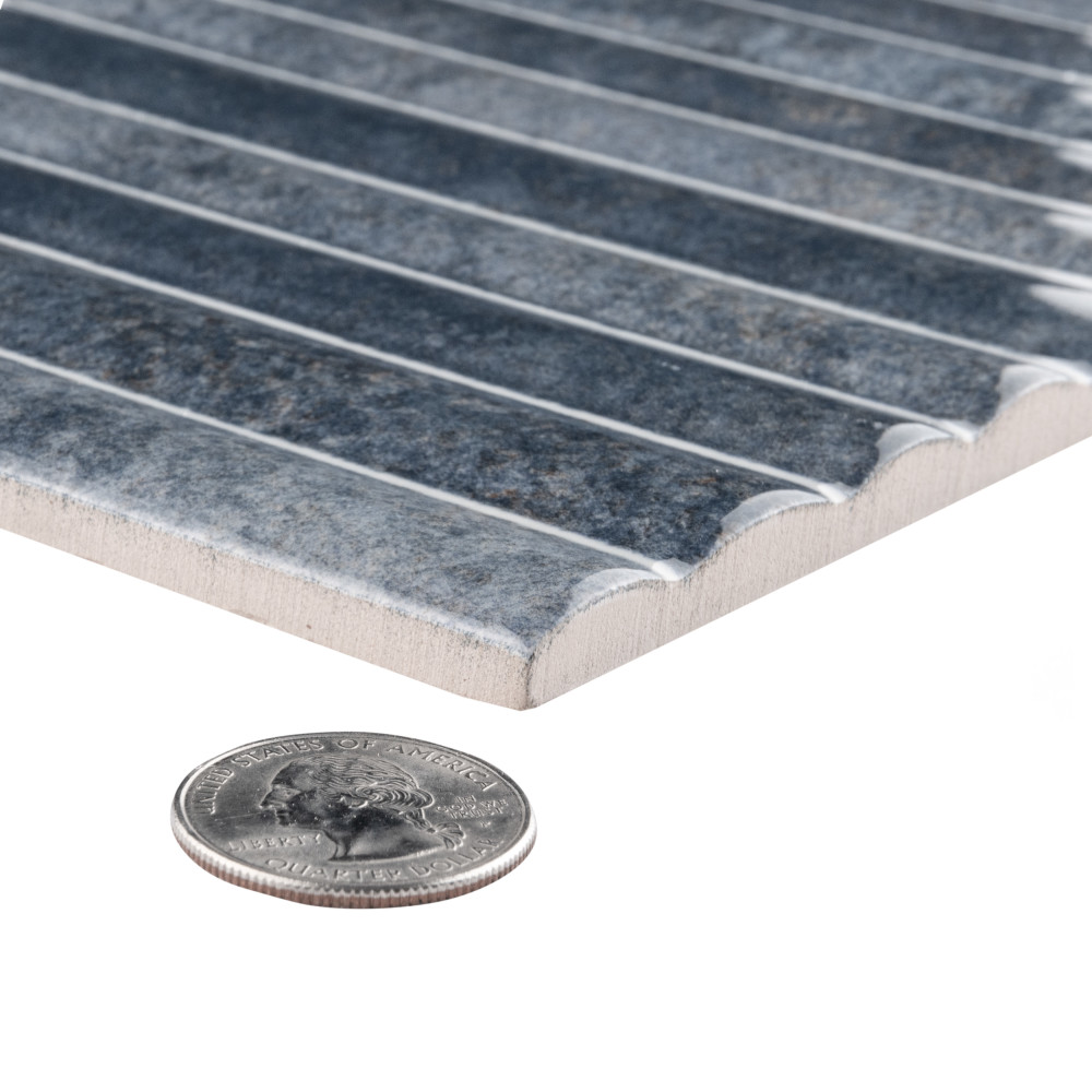 Rubik Azul 5-7/8 in. x 11-3/4 in. Ceramic Wall Tile