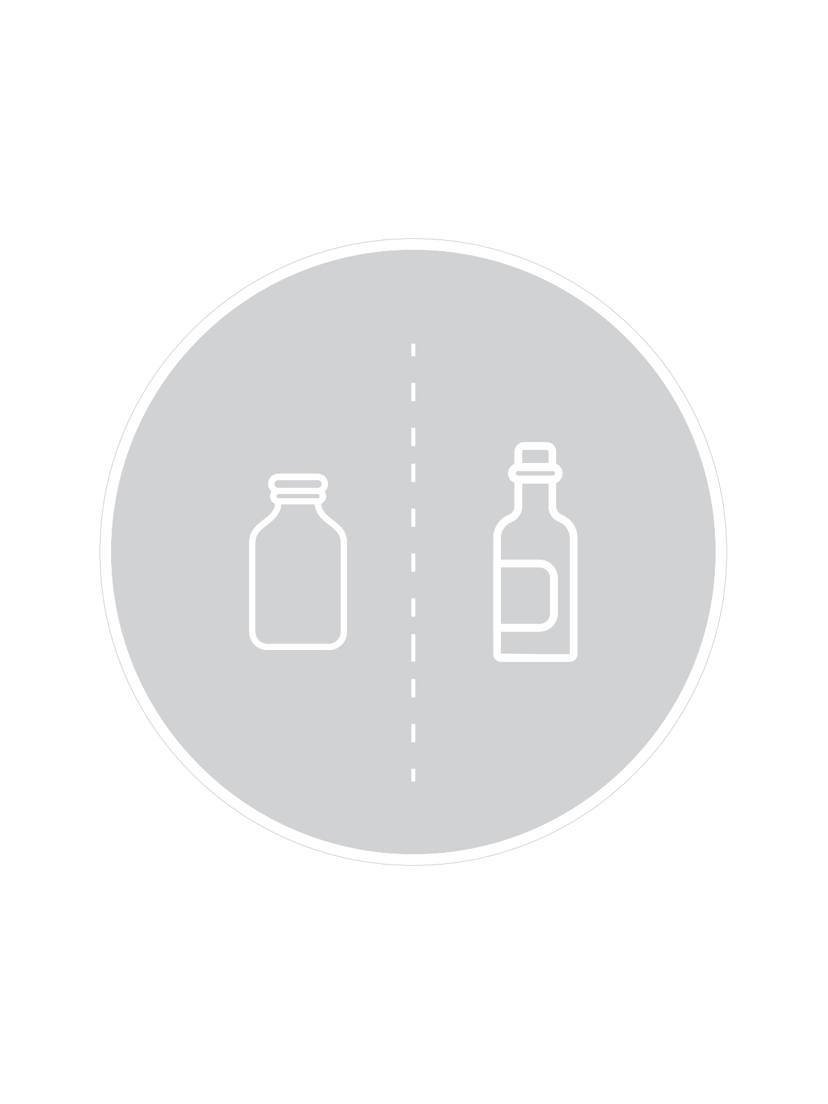 SPECTRUM – Label – Glass – Clear-White
