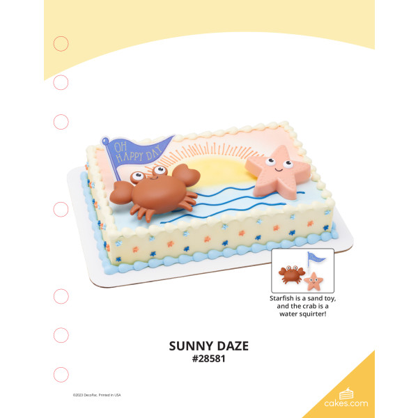 Sunny Daze The Magic of Cakes® Icing Only Page