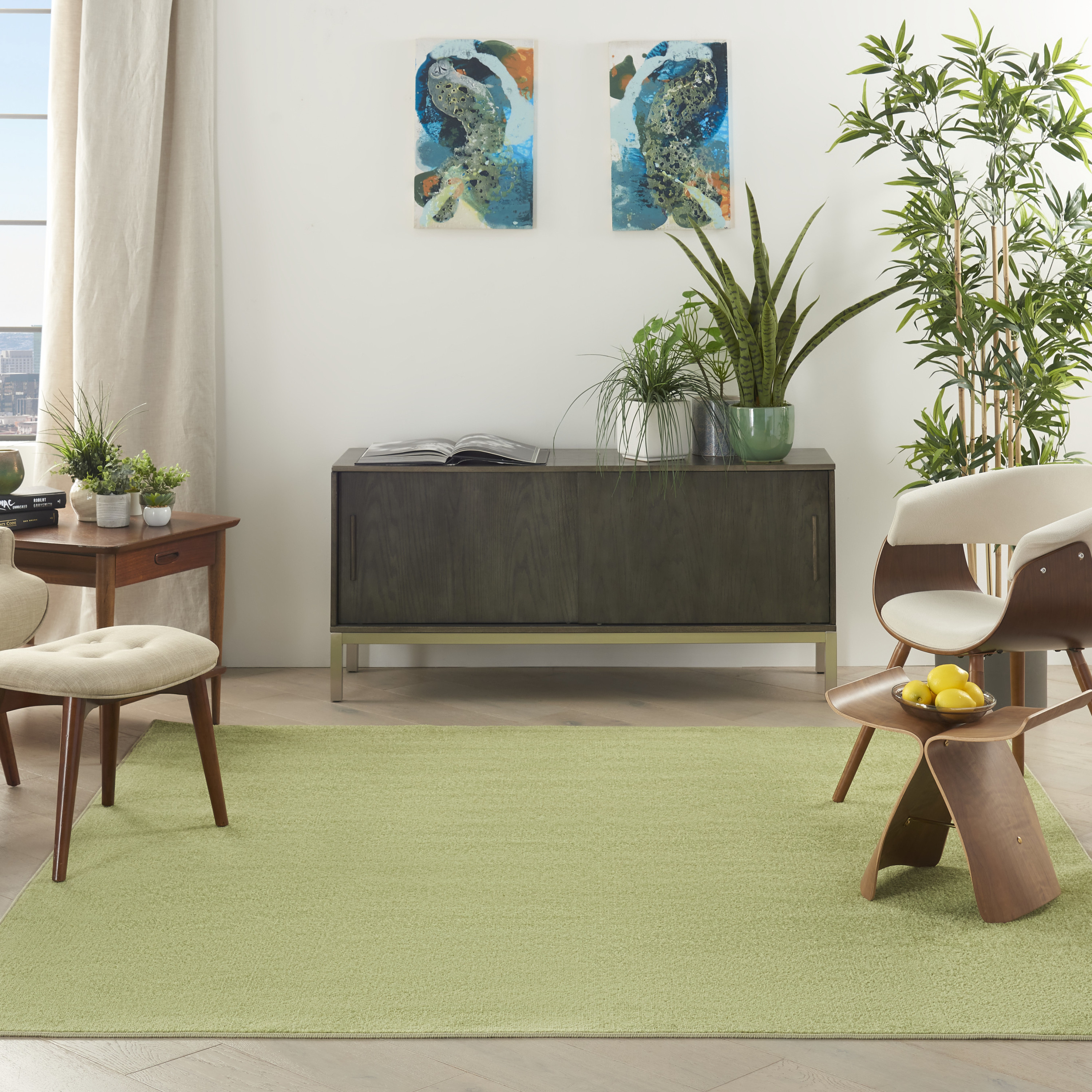 Nourison Nourison Essentials 7' x Square Green Outdoor Rug