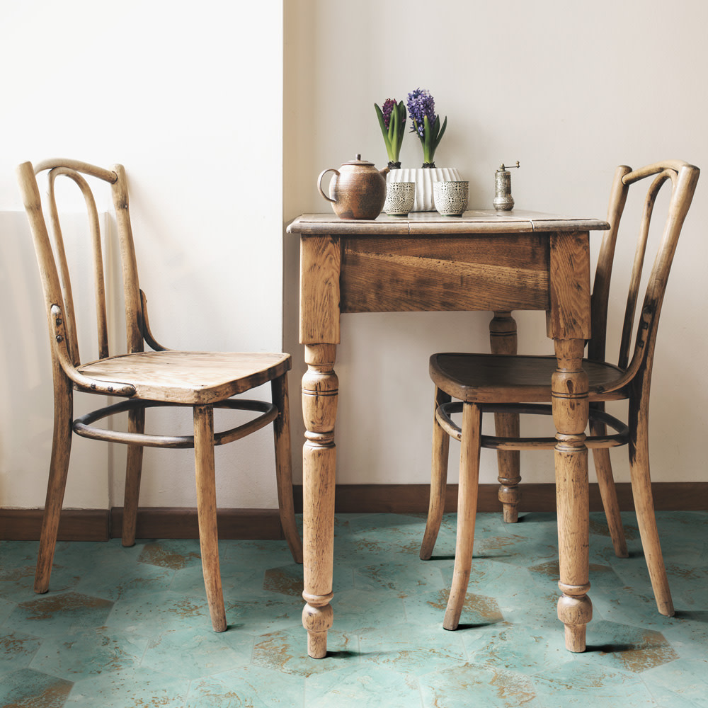 Zinc Hex Green 9-7/8 in. x 11-1/4 in. Porcelain Floor and Wall Tile